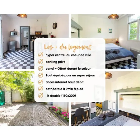 Apartment T2 Hyper Centre Avec *parking Prive Et Canal Plus* Amiens